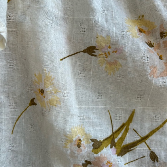 Madewell Floral Cream Blouse - Picture 3 of 5